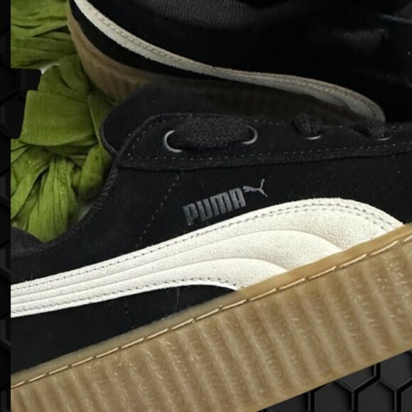 Puma Fenty Creepers Black Suede Sneakers Women’s - Picture 2 of 9